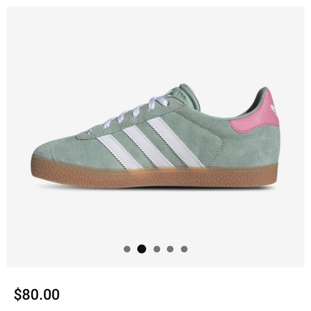 Adidas Green and Pink Sneakers